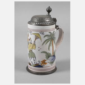 Bayreuther Fayence-Walzenkrug