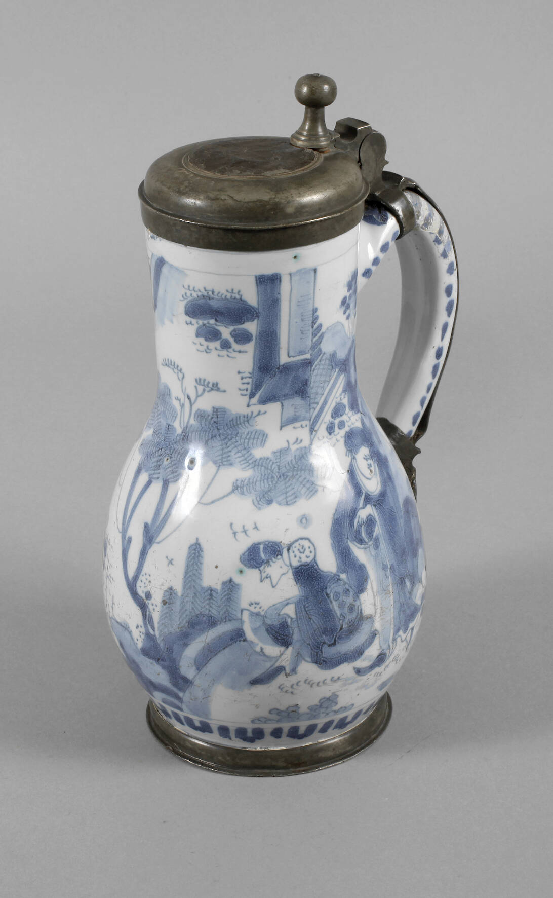 Delfter Fayence-Birnkanne