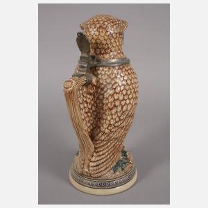 Großer Westerwälder Figurenkrug als Eule
