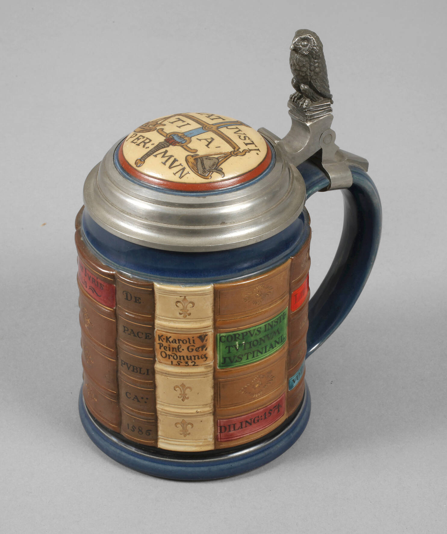 Villeroy & Boch Mettlach Bierkrug der Juristen