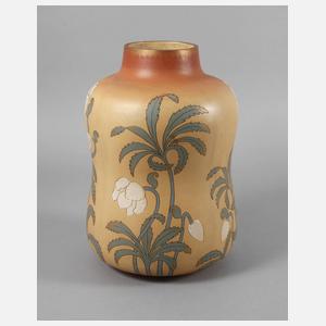 Villeroy & Boch Mettlach große Vase Mohnblumendekor