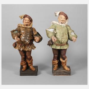 Goldscheider Wien Paar Beisteller als Sir John Falstaff