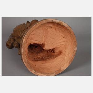 Belgien große Kinderfigur mit Puppe