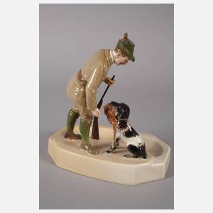 Villeroy & Boch Mettlach Jäger mit Hund