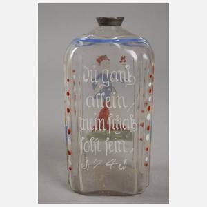 Barocke alpenländische Hochzeitsflasche