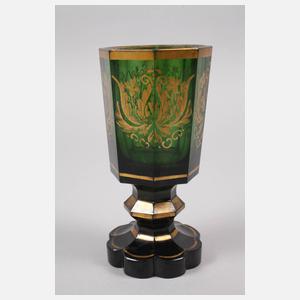 Großer Fußbecher Biedermeier