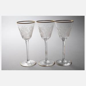 Konvolut Trinkgläser