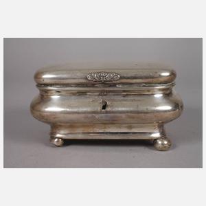 Biedermeier-Zuckerdose Silber
