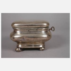 Biedermeier-Zuckerdose Silber