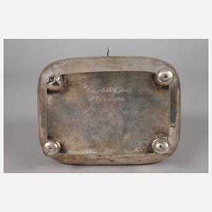 Biedermeier-Zuckerdose Silber