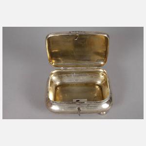 Biedermeier-Zuckerdose Silber
