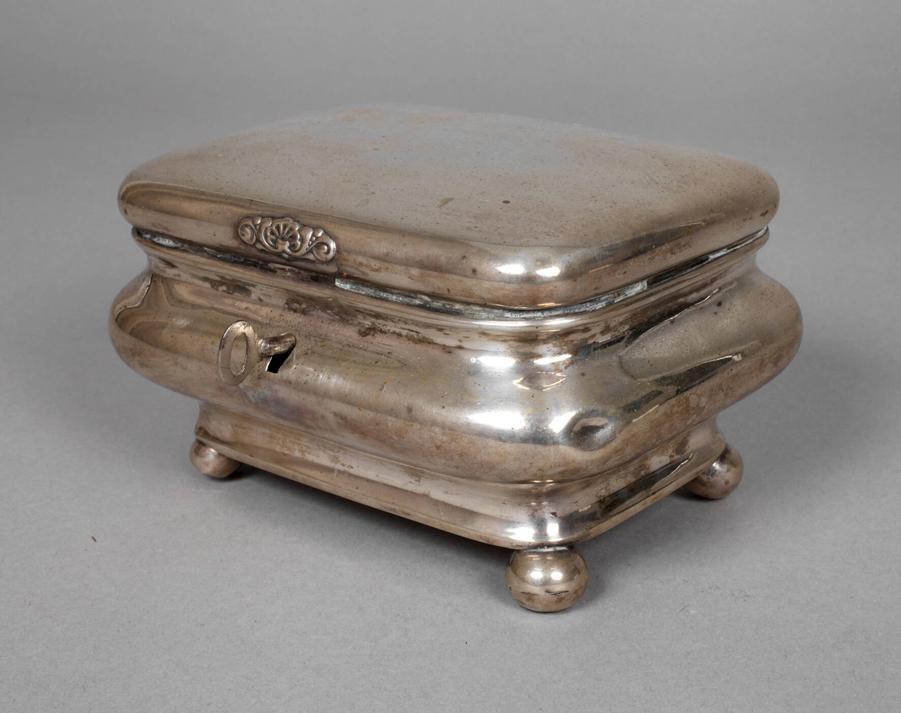 Biedermeier-Zuckerdose Silber