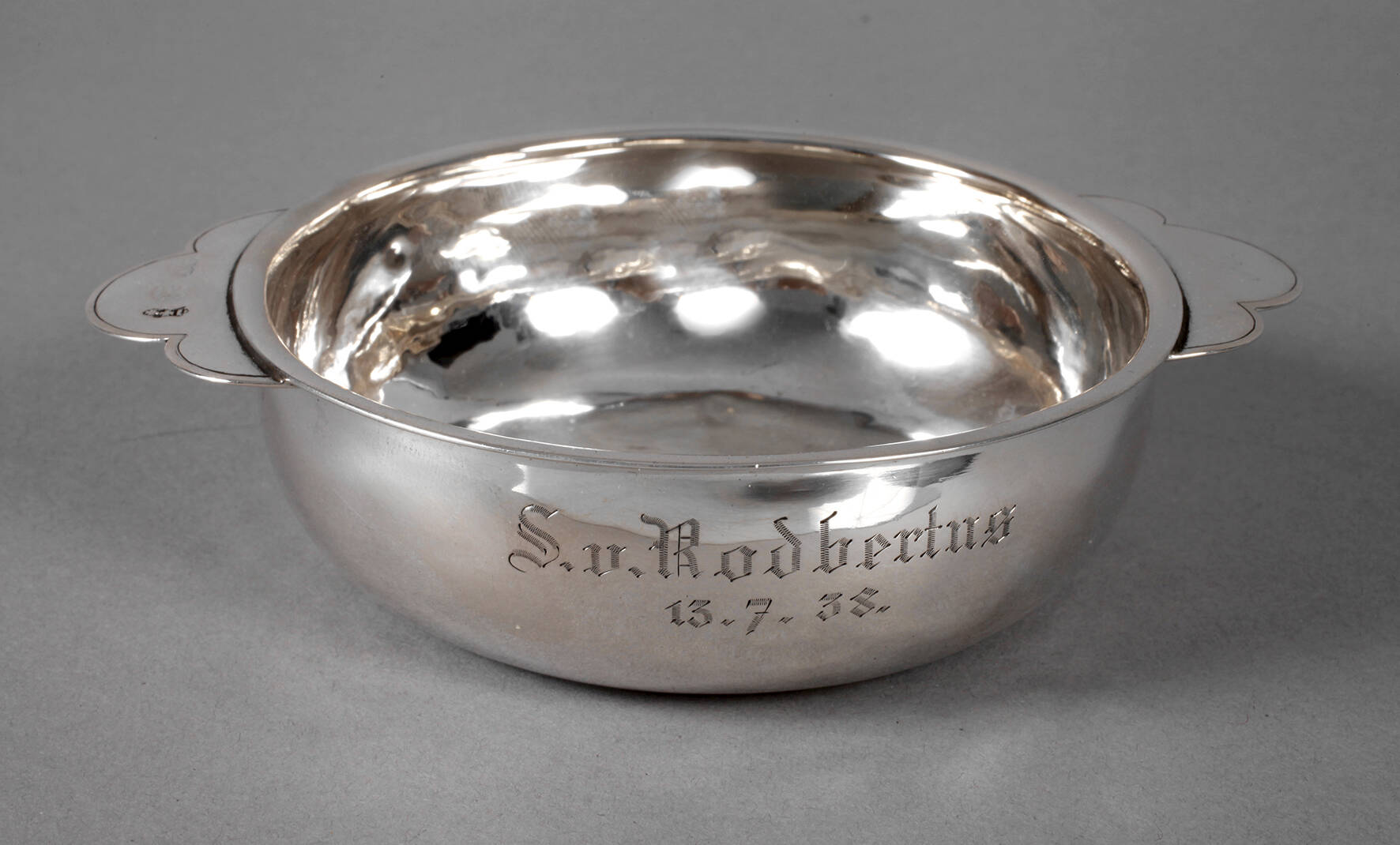 Silber Probierschale Danzig