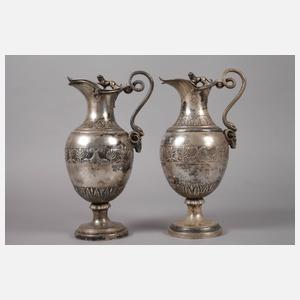 Paar Silberkannen