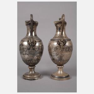 Paar Silberkannen