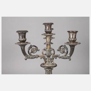 Silber Paar klassizistische Girandolen