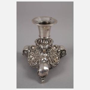 Silber kleiner Kerzenleuchter Barock