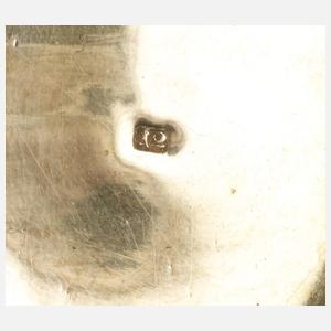 Silber Tasse + Untertasse