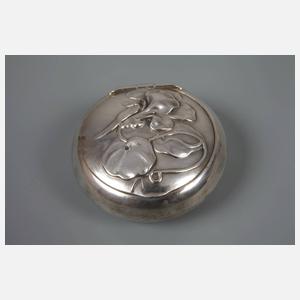 Zwei Pillendosen und ein Wappen Silber