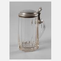 Bierkrug mit Silberdeckel111