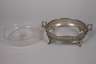 Wiener Silberschale mit Glaseinsatz