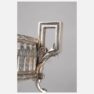 Wiener Silberschale mit Glaseinsatz