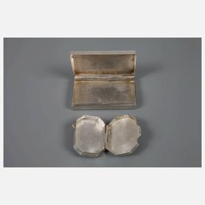 Silber zwei Pillendosen