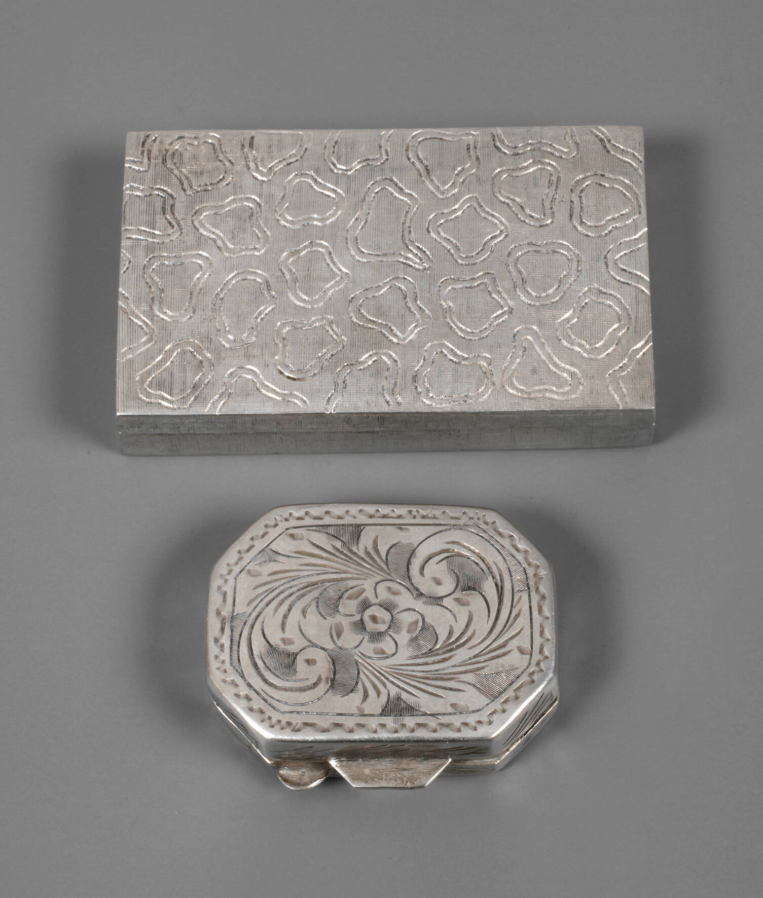 Silber zwei Pillendosen