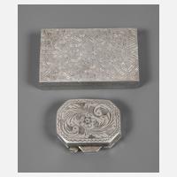 Silber zwei Pillendosen111