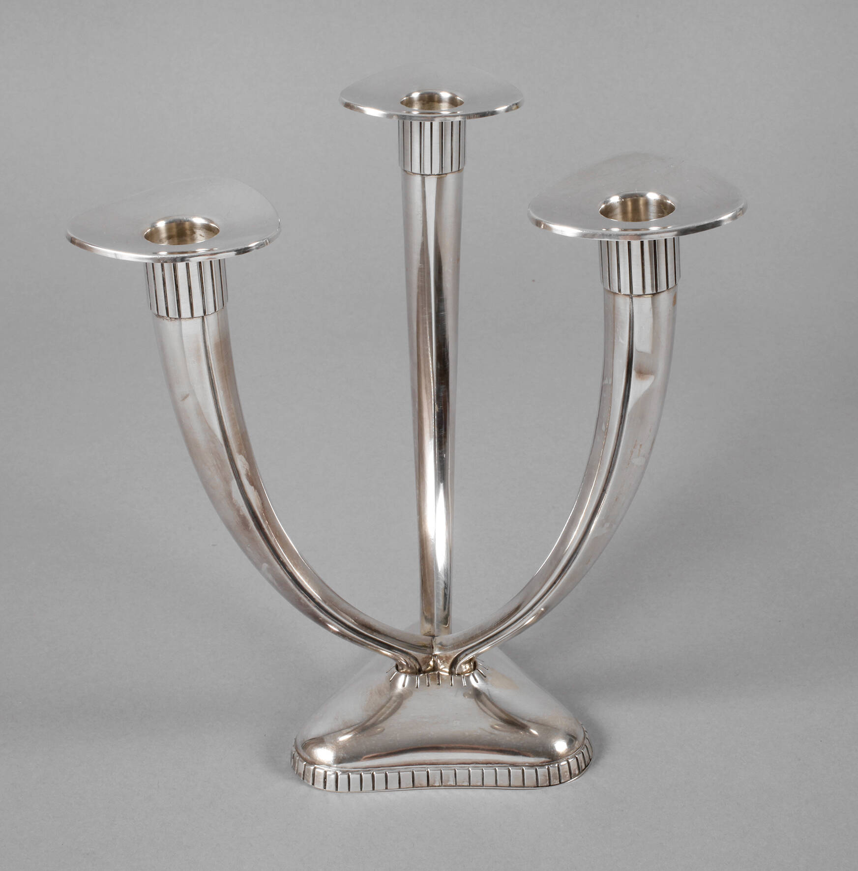 Silber dreiflammiger Leuchter
