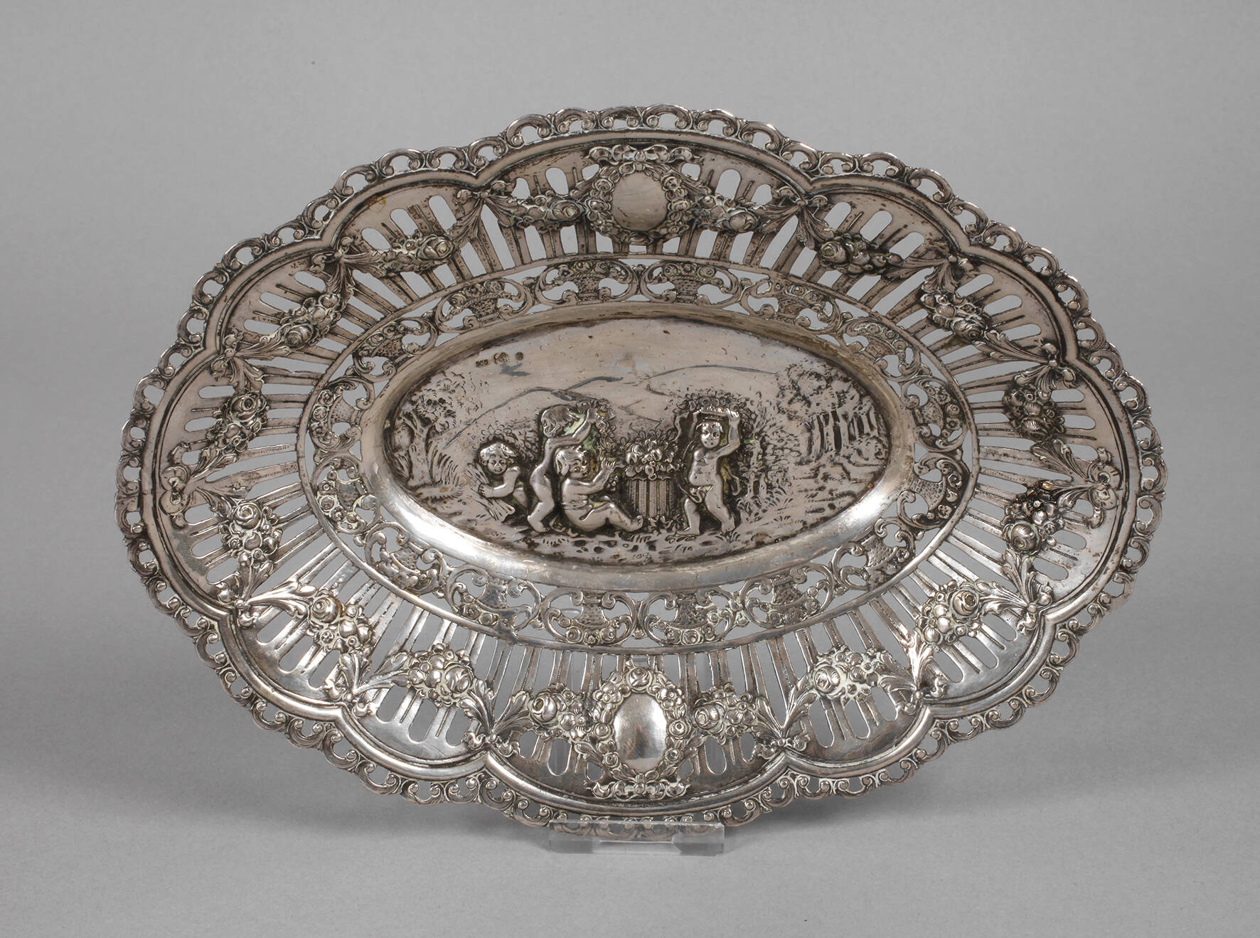 Durchbruchschale Silber