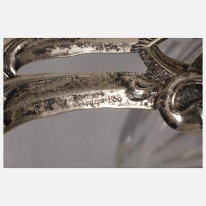 Figürliche Konfektschalen mit Silbermontierung