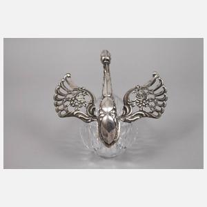 Figürliche Konfektschalen mit Silbermontierung