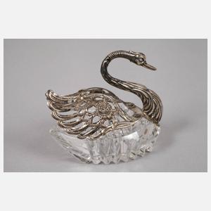 Figürliche Konfektschalen mit Silbermontierung