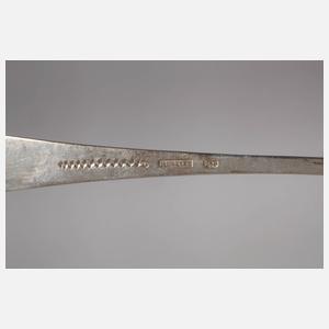 Silber feine Zuckerkelle Biedermeier