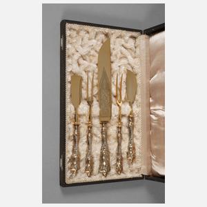 Vorlegebesteck Silber Historismus