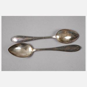 Silber sechs Kaffeelöffel