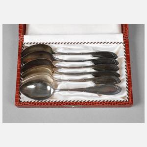 Silber sechs Kaffeelöffel