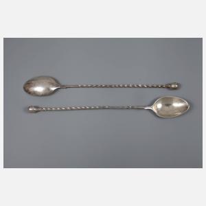 Zwölf Cocktaillöffel Silber