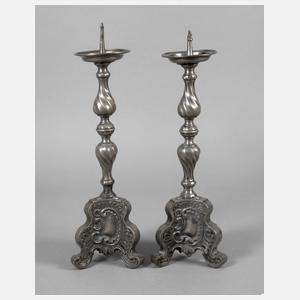 Paar Altarleuchter Zinn