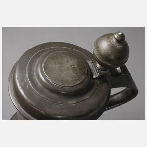 Zinn Walzenkrug 1743