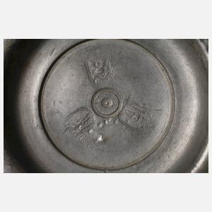 Zinn Walzenkrug 1743