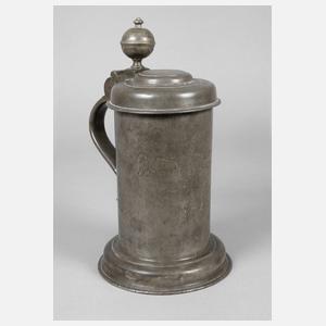 Zinn Walzenkrug 1743