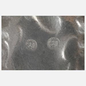 Vier Zinnteller Historismus