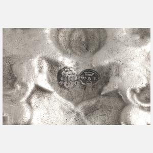 Vier Zinnteller Historismus