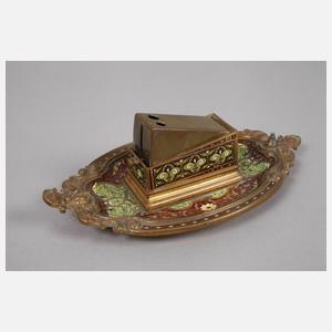 Großes Schreibtischset Emaille