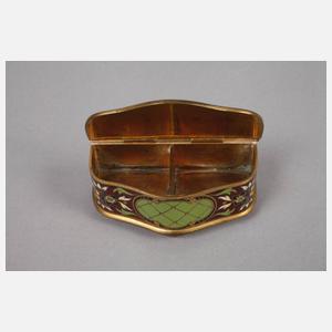 Großes Schreibtischset Emaille