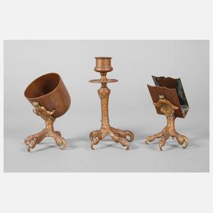 Dreiteilige Rauchgarnitur