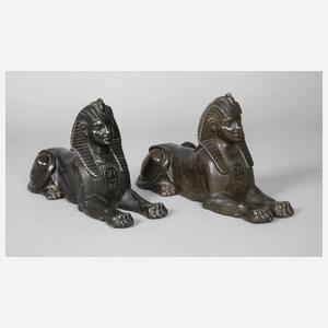 Paar Sphinxen