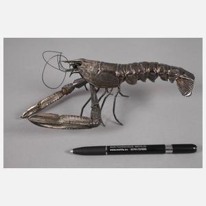 Silber Zierfigur Königskrabbe als Gliedertier